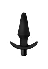 Load image into Gallery viewer, Anal Adventures Platinum Silicone Vibrating Plug - Black
