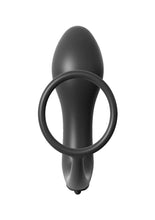 Load image into Gallery viewer, Anal Fantasy Collection Ass-Gasm Cockring Vibrating Plug Kit Silicone Waterproof - Black
