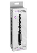 Load image into Gallery viewer, Anal Fantasy Collection Beginner's Power Beads Waterproof - Black - 5in
