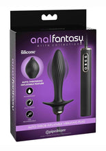 Load image into Gallery viewer, Anal Fantasy Elite Auto-Throb Rechargeable Silicone Inflatable Vibrating Plug - Black
