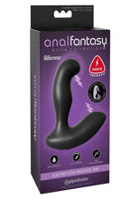 Load image into Gallery viewer, Anal Fantasy Elite Silicone Electro Stim Prostate Vibrator - Black
