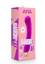 Load image into Gallery viewer, Aria Bangin' AF Rechargeable Silicone Vibrator - Purple
