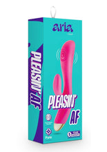 Load image into Gallery viewer, Aria Pleasin' AF Rechargeable Silicone Rabbit Vibrator - Fuchsia/Pink
