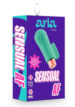 Load image into Gallery viewer, Aria Sensual AF Rechargeable Silicone Vibrator - Teal
