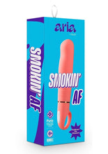 Load image into Gallery viewer, Aria Smokin' AF Silicone Vibrator - Coral/Orange
