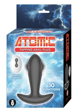 Load image into Gallery viewer, Atomic Tapping Rechargeable Silicone Anal Plug - Black
