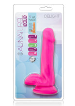 Load image into Gallery viewer, Au Naturel Bold Delight Dildo with Suction Cup - Pink - 6in
