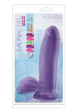 Load image into Gallery viewer, Au Naturel Bold Pleaser Dildo with Suction Cup - Purple - 7in
