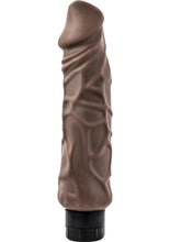Load image into Gallery viewer, Au Naturel Home Wrecker Vibrating Dildo - Brown/Caramel - 9.5in
