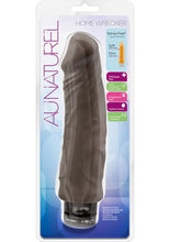 Load image into Gallery viewer, Au Naturel Home Wrecker Vibrating Dildo - Brown/Caramel - 9.5in
