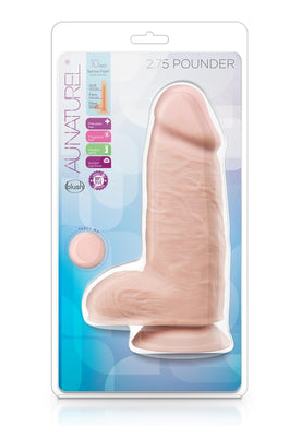 Au Naturel Pounder Dildo with Suction Cup - Vanilla - 10in