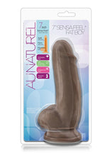 Load image into Gallery viewer, Au Naturel Sensa Feel Fat Boy Dildo - Chocolate - 7in
