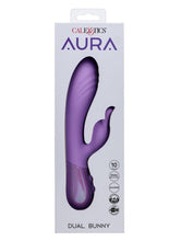 Load image into Gallery viewer, Aura Dual Bunny Rechargeable Silicone Rabbit - Purple
