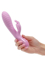 Load image into Gallery viewer, Aura Dual Flutter Rechargeable Silicone Rabbit Vibrator
