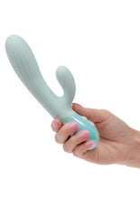 Load image into Gallery viewer, Aura Dual Ripple Rechargeable Silicone Rabbit Vibrator
