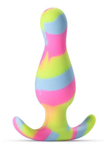 Load image into Gallery viewer, Avant Kaleido Lime Silicone Anal Plug - Multicolor

