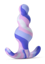 Load image into Gallery viewer, Avant Twilight Blue Silicone Anal Plug - Blue/White
