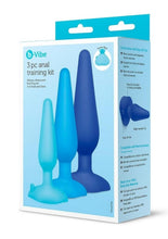 Load image into Gallery viewer, B-Vibe Anal Silicone Training Kit - Blue - 3 Piece
