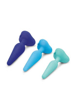 Load image into Gallery viewer, B-Vibe Anal Silicone Training Kit - Blue - 3 Piece

