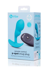 Load image into Gallery viewer, B-Vibe Remote Control P-Spot Rechargeable Silicone Snug Plug 95g - Blue
