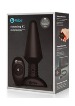 Load image into Gallery viewer, B-Vibe Rimming Plug XL Rechargeable Silicone Anal Plug - Black - XLarge
