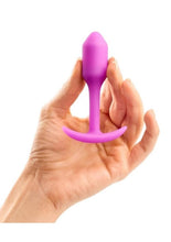 Load image into Gallery viewer, B-Vibe Snug Plug 1 Silicone Weighted Butt Plug - Fucshia
