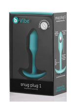 Load image into Gallery viewer, B-Vibe Snug Plug 1 Silicone Weighted Butt Plug - Green/Mint Green
