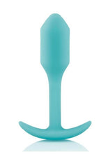 Load image into Gallery viewer, B-Vibe Snug Plug 1 Silicone Weighted Butt Plug - Green/Mint Green
