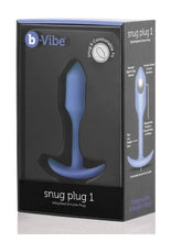 Load image into Gallery viewer, B-Vibe Snug Plug 1 Silicone Weighted Butt Plug - Purple/Violet

