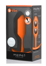 Load image into Gallery viewer, B-Vibe Snug Plug 3 Silicone Weighted Anal Plug - Orange
