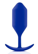Load image into Gallery viewer, B-Vibe Snug Plug 4 Silicone Weighted Anal Plug - Blue/Navy
