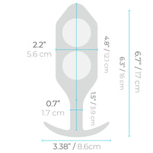 Load image into Gallery viewer, B-Vibe Snug Plug 6 Silicone Weighted Anal Plug
