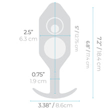 Load image into Gallery viewer, B-Vibe Snug Plug 7 Silicone Weighted Anal Plug
