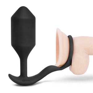B-Vibe Snug and Tug Silicone Cock Ring and Anal Plug