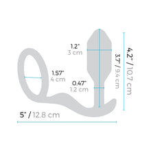 Load image into Gallery viewer, B-Vibe Snug and Tug Silicone Cock Ring and Anal Plug
