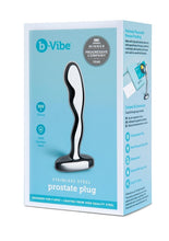 Load image into Gallery viewer, B-Vibe Stainless Steel Prostate Plug - Silver
