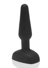 Load image into Gallery viewer, B-Vibe Trio Plug Rechargeable Silicone Anal Plug with Remote Control - Black
