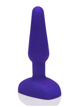 Load image into Gallery viewer, B-Vibe Trio Plug Rechargeable Silicone Anal Plug with Remote Control - Purple
