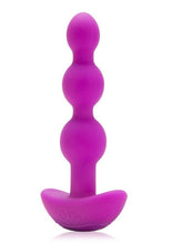 Load image into Gallery viewer, B-Vibe Triplet Anal Beads Rechargeable Silicone Beads with Remote Control - Fuchsia/Pink
