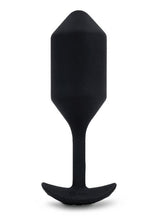 Load image into Gallery viewer, B-Vibe Vibrating Snug Plug 4 Rechargeable Silicone Anal Plug - Black
