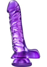 Load image into Gallery viewer, B Yours Basic 8 Dildo with Balls - Purple - 9in
