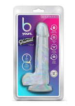 Load image into Gallery viewer, B Yours Diamond Quartz Dildo - Clear - 7.5in
