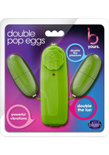 Load image into Gallery viewer, B Yours Double Pop Eggs with Remote Control - Green/Lime
