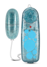 Load image into Gallery viewer, B Yours Glitter Power Bullet Vibrator with Remote Control - Blue
