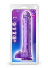 Load image into Gallery viewer, B Yours Plus Hefty N&#39; Hung Realistic Dildo with Suction Cup - Purple

