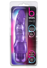 Load image into Gallery viewer, B Yours Vibe 4 Vibrating Dildo - Purple - 8in
