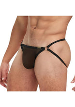 Load image into Gallery viewer, Banana Cabana Jock Mesh - Black - Medium/Small
