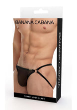 Load image into Gallery viewer, Banana Cabana Jock Mesh - Black - Medium/Small
