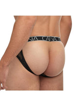 Load image into Gallery viewer, Banana Cabana Lace Nights Open Back Brief
