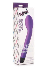 Load image into Gallery viewer, Bang! 10x Rechargeable Silicone G-Spot Vibrator - Purple
